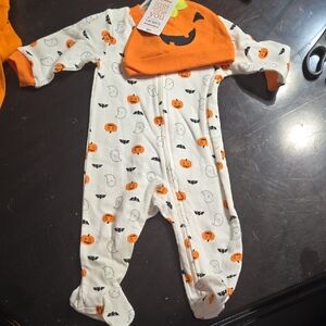 Pumkin Costume Carter's  Halloween Footie